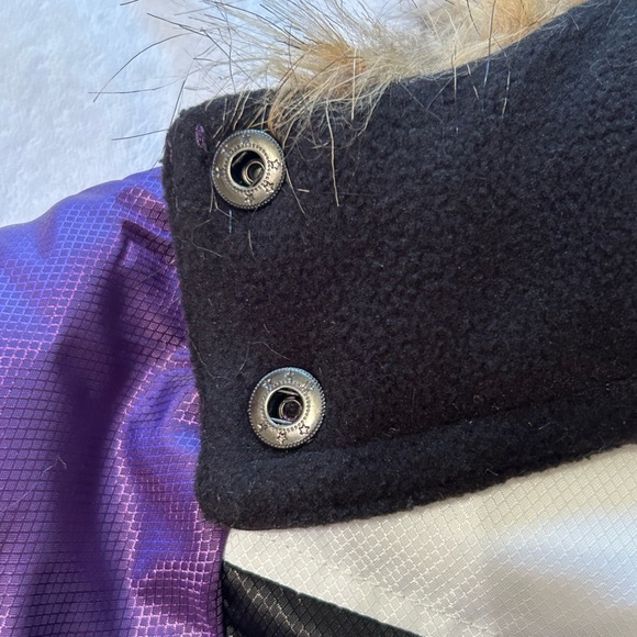 Baltimore Ravens Fur-Trim Hooded Belted Puffer - Picture 6 of 12